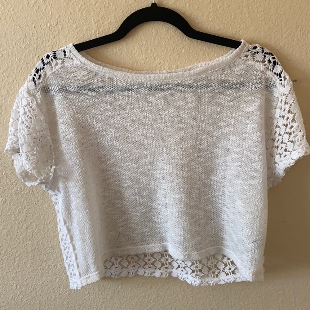 off white crop top
